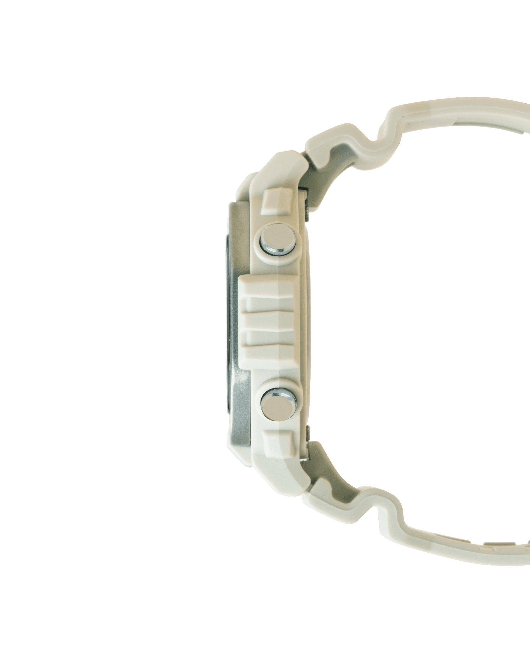 Casio Digital Octagon Wristwatch 10-Yr Battery 100M Wr Led Light Stopwatch White Risin Band & Stainless Steel Bezel
