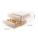 thumbnail image 4 of Caja de almacenamiento de huevos para conservación de alimentos de cocina, cajón para refrigerador, caja para huevos [estilo cajón de doble capa [puede contener 60 huevos de pollo y pato]], 4 of 5