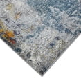 thumbnail image 3 of 5' x 7' Blue and Pink Abstract Power Loom Area Rug, 3 of 5