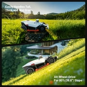 Mammotion LUBA 2 AWD 5000HX Robotic Lawn Mower, Reception for 1.25 Acres, Max 1.5 Acres Coverage, With 4G, UltraSense AI Vision, 2.2-4.0 Cutting Height