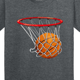 thumbnail image 4 of Inktastic Basketball Swish Youth T-Shirt, 4 of 5