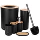 thumbnail image 1 of Juego De Escobillas Para Inodoro, Escobilla Para Inodoro, Caja De Jabón De Madera Y Plástico De Bambú, Contenedor De Basura, 6 Piezas, Accesorios De Baño Para El Hogar, Baño,, 1 of 7