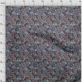 thumbnail image 4 of oneOone Polyester Spandex Brown Fabric Floral Dress Material Fabric Print Fabric By The Yard 56 Inch Wide, 4 of 5