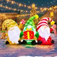 thumbnail image 3 of Muñeco de nieve inflable caliente Papá Noel Feliz árbol de Navidad Arco Decoración para el hogar al aire libre Luz LED Decoración para fiestas de Año Nuevo Regalos, 3 of 5