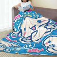 thumbnail image 5 of Cinnamoroll Fleece Blanket Super Soft Cozy Throw Blanket 50"X40", Lightweight Fuzzy Comfy Flannel Blanket Warm Plush Throw Blankets For Couch, Sofa, Bed, 5 of 8