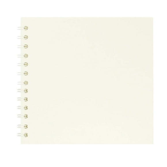 Album de Scrapbooking 7 x 7 Pouces 40 Pages Couverture Rigide Livre de Scraps en Papier Kraft Albums Photo Livre de Souvenirs pour Mariage et Anniversaire Famille (Blanc, 7 Pouces)