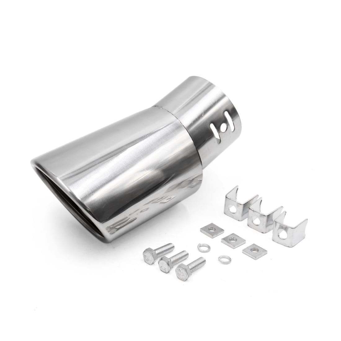 6Stainless Steel Exhaust Tail Muffler Tip Pipe 62mm 2.44inches Inlet 5.