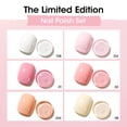 thumbnail image 3 of Gellen Nail Polish, Quick Air Dry 6Colors Nail Lacquer Set Nude Pink White Trendy Nail Polish Kit for Nail Manicure DIY Art Home, No UV Light Needed, 0.33 oz, 3 of 8