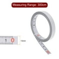 thumbnail image 2 of Self Adhesive Tape Measure 300cm  Right to Left Read Measuring Tape Nylon-coated Steel Sticky Ruler, White, 2 of 5