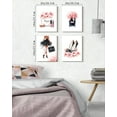 thumbnail image 4 of Drsoum Glam Pink Fashion Woman Wall Art Ladies Beauty Makeup Room Decor 8x10in4pcs Natural Framed, 4 of 6
