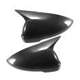 thumbnail image 1 of Pair Car Rear View Driver Passenger Side Mirror Cover Cap Overlay Black Carbon Fiber Pattern for Volkswagen Passat 2019-2023 Mirror Guard Covers, 1 of 6