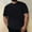#Black, variant on Men's Heavyweight Crew Neck Premium Tees,Pre-Shrunk,Blue,XXL
