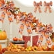 thumbnail image 1 of Lazo de cinta de arce con calabaza de Acción de Gracias, hecho a mano, serie de cosechas otoñales, decoraciones para festivales, 1 of 5