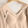 thumbnail image 6 of Neewe Women's Maternity Pregnant Top Solid Color Round Neck Long Sleeved Top To Be Worn As A Base During Pregnancy, 6 of 7