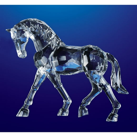 Icy Giftware Medium Crystal Horse Christmas Figurine Decoration - 6.5"