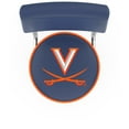 thumbnail image 2 of Virginia Cavaliers 25" Chrome Double Ring Swivel Bar Stool with Back, 2 of 2