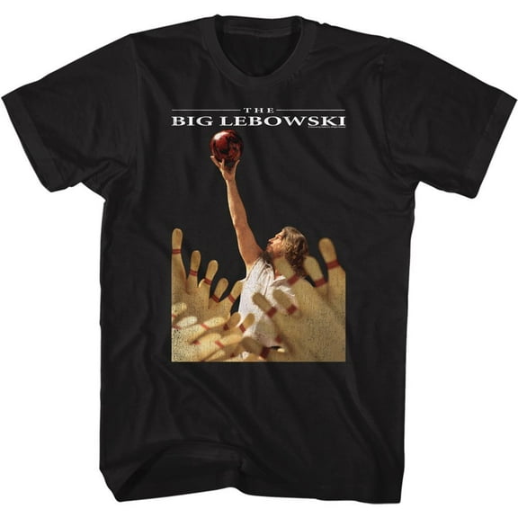 The Big Lebowski Ball Lift Black Adult T-Shirt 6Xl