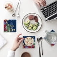 thumbnail image 1 of RYLABLUE Merry Christmas Xmas Tree Winter Christmas Set of 6 Coaster for Drinks, Absorbent Ceramic Stone Coasters Cup Mat with Cork Base for Home Kitchen Room Coffee Table Bar Decor, 1 of 4
