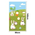 thumbnail image 2 of 1Pc Easter Toss Game Flag Egg Bunny Pattern Hanging Flag Easter Sandbag Flag, 2 of 8
