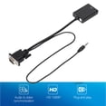 thumbnail image 3 of Cable convertidor VGA a HDMI con audio para proyector, PC y HDTV 1080P, 3 of 8