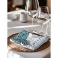 thumbnail image 6 of Coastal Turtle Cloth Napkins Set of 4 Reusable Dinner Napkins, Nautical Starfish Coral Jellyfish Stripes Cocktail Napkin Washable Table Napkins for Wedding/Holiday Party/Baby Shower 20"x20", 6 of 7