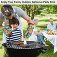thumbnail image 3 of Rainbow Tie Dye Sunburst Kitchen Oven Mitt and Pot Holder Sets 2 Pcs for Baking, Cooking and Grilling, Heat Resistant Up To 392 °F, 3 of 7