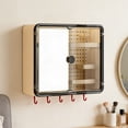 thumbnail image 4 of Yellow Wall Mounted Bathroom Storage Cabinet Featuring Double Doors And Pegboard For Comprehensive Vanity And Bathroom Organization, 4 of 7