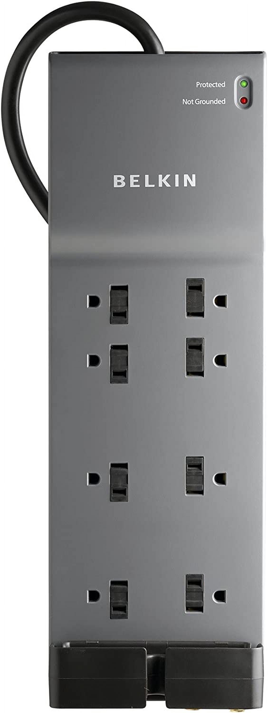 BELKIN BE108230-06 6 Feet 8 Outlets 3390 Joules Surge Suppressor with Coax Protection