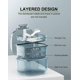 thumbnail image 2 of Estuche de limpieza para retenedores, caja de baño para dentaduras postizas con cesta, bandeja de almacenamiento, cepillo pequeño y herramienta para retirar aparatos., 2 of 5