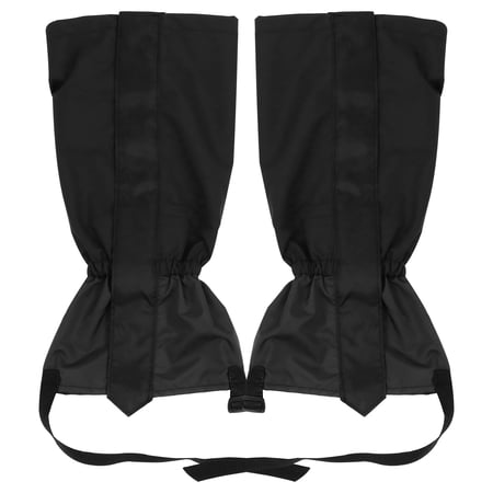 FRCOLOR Hiking Ski Snow Gaiters Black Polyester Waterproof Snow Boot Gaiters Outdoor Protection Leg Guards Leg Sleeves Boot Covers for Climbing Desert 3.15 X0.2 X0.2