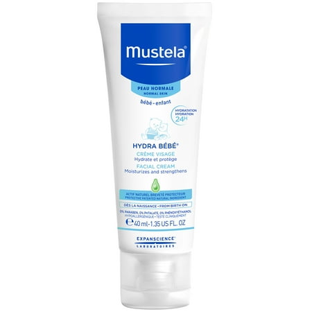 Mustela Hydra Bebe Facial Cream, Gentle Baby Face Cream 1.4