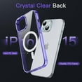 thumbnail image 4 of JETech Magnetic Case for iPhone 15 6.1-Inch Compatible with MagSafe Wireless Charging, Shockproof Phone Bumper Cover, Anti-Scratch Clear Back (Light Purple), 4 of 6