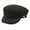 Black, variant on Newsboy Flat Cap Fiddle Sailor Cotton Greek Fisherman Hat