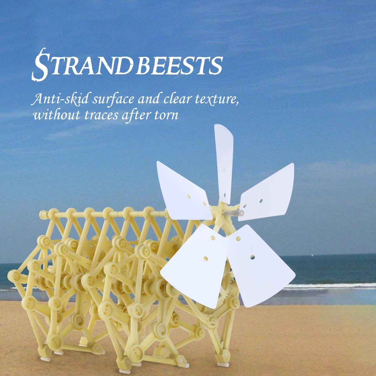 3pcs Funny Wind-powered Animaris Ordis Strandbeest Model Robot DIY Assembly Walker Educational Toy Kit