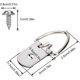 thumbnail image 5 of 100 piezas de plata con un agujero, anillo de elevación grande, colgante, marco de fotos, gancho, marco de fotos, marco de punto de cruz, accesorios de pintura nacional, pintura al óleo Sailing Electrónica, 5 of 5