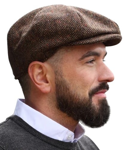 Heritage Traditions Chunky Tweed Mix Newsboy Cap Hat