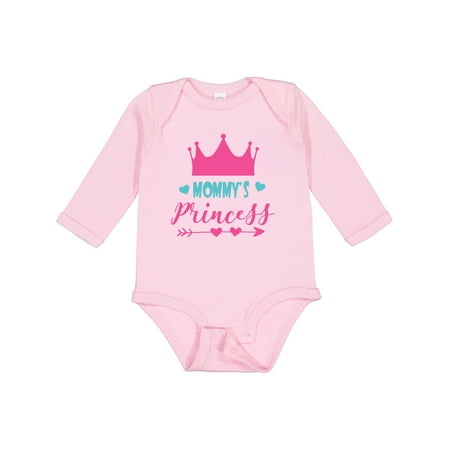 

Inktastic Mommy s Princess Little Princess Crown Hearts Gift Baby Girl Long Sleeve Bodysuit