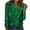 Green, variant on Sequin Long Sleeve Tops for Women Sparkly V Neck Blouses Glitter Fashion Shirts Bling Going Out Tops Regular Fit Tees Casual Trendy Outfits for Party Cocktail Evening