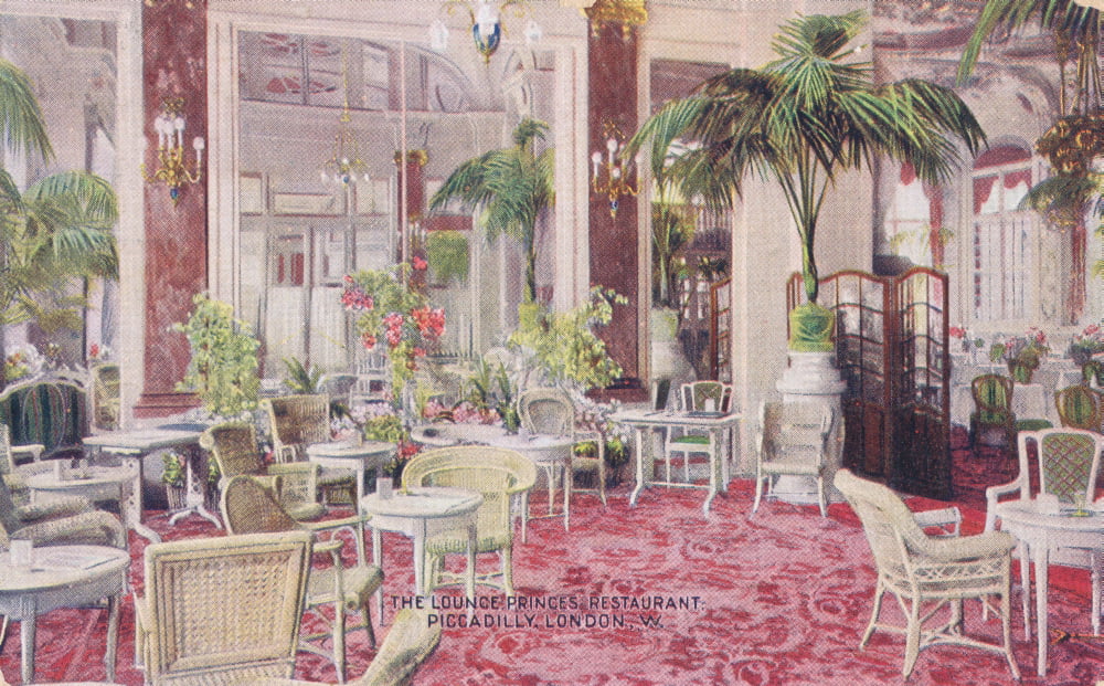 The Lounge Of The Princes Restaurant, London Poster Print By Mary Evans Jazz Age Club Collection (36 X 24)