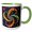 Green/White, variant on 3drose, Elegant and Colorful Abstract Art of Shapes. Fantastic Cool Gift, 11oz Magic Transforming Mug