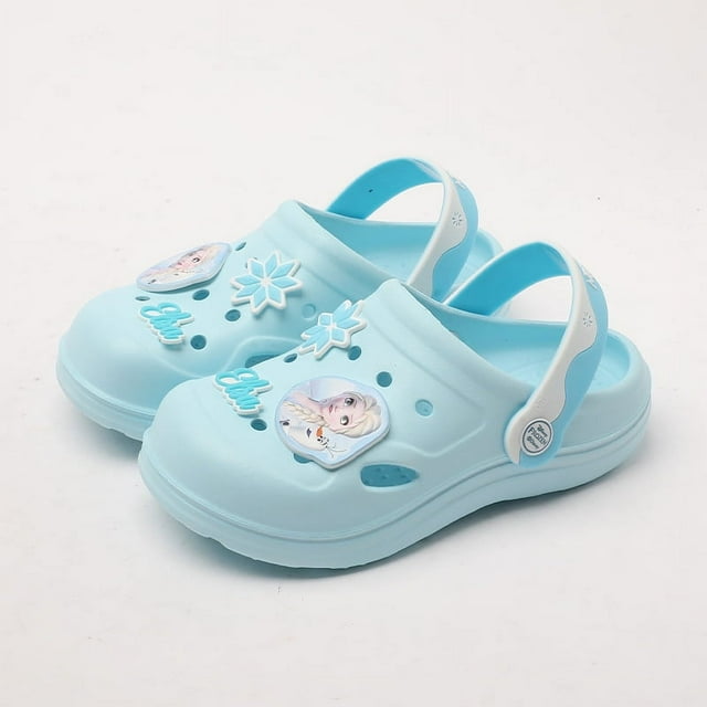 Chaussons d'Été pour Enfants, Chaussures de Plage Antidérapantes Mode Filles Elsa Frozen