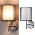 thumbnail image 1 of Wall Sconce Lamps Lighting Fixture with on Off Switch,Indoor Wall Light with Fabric Shade for Bedroom,Living Room, 1 of 9