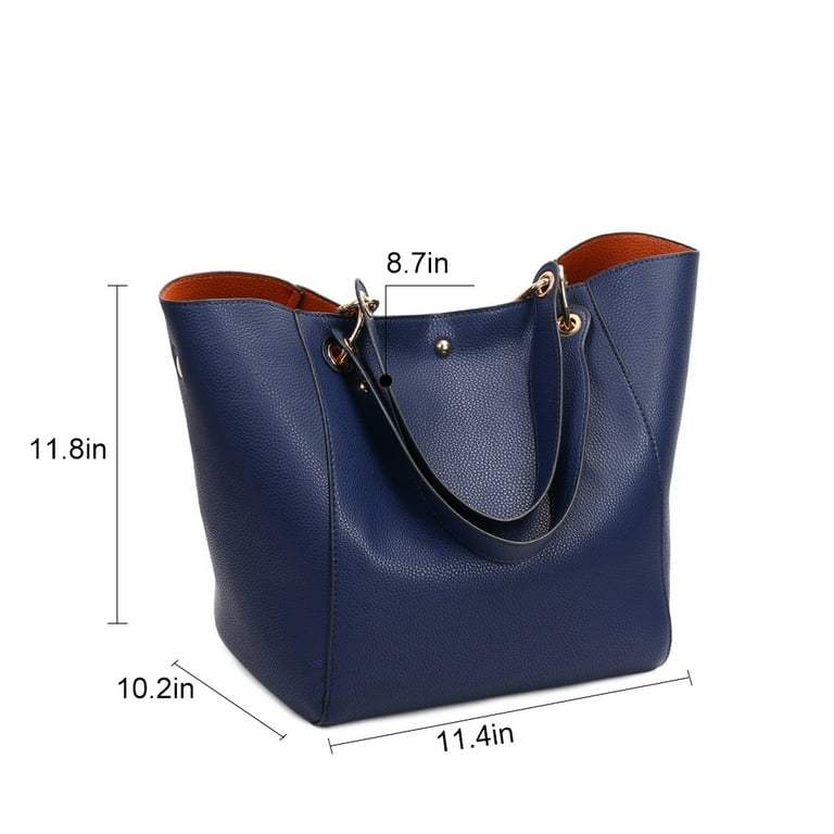 Women'S Large Pu Leather Fashion Tote Bag