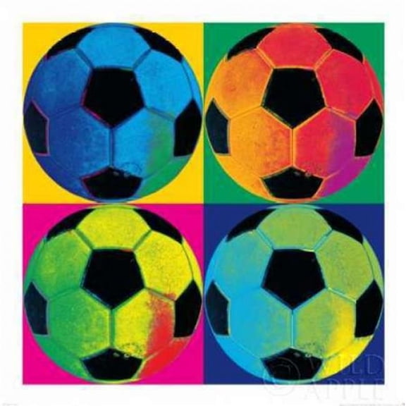 Ball Four Soccer Poster Print by Wild Portfolio