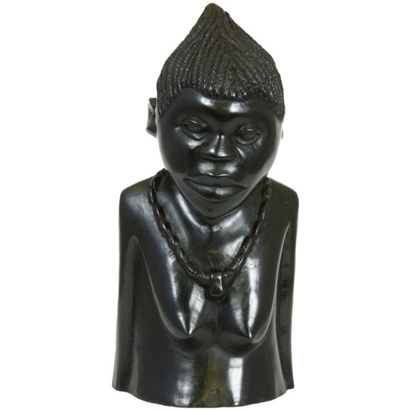 Collectible Figurine Makonde Woman Head Portrait