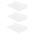 thumbnail image 4 of 3pcs Clear Slatwall Display Rack Shoe Tray Slot Display Rack Sneaker Shelf Floating Shelves Plastic Sports Shoes Hanger Storage Organizer For Home Shoe Stores, 4 of 7