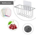 thumbnail image 3 of PRETXORVE Stainless Steel Sponge Holder Sink Caddy Shelf Sponge Storage Organizer, 3 of 6