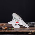 thumbnail image 4 of Ocarina de cerámica de 12 agujeros, idea de regalo pintada a mano para músicos principiantes, fácil de aprender 371, 4 of 5