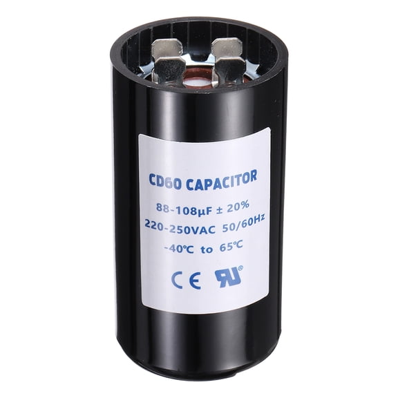 CD60 Capacitor 88-108 UF/Mfd 220-250 VAC 50/60 Hz for Electric Motor Starting