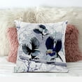 thumbnail image 3 of Flying Birds Indoor/Outdoor Pillow with Removable Cover in Black White18x18, 3 of 5